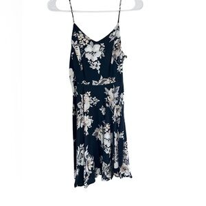 Old Navy Dark Navy Floral Sleeveless Mini Dress Size S
